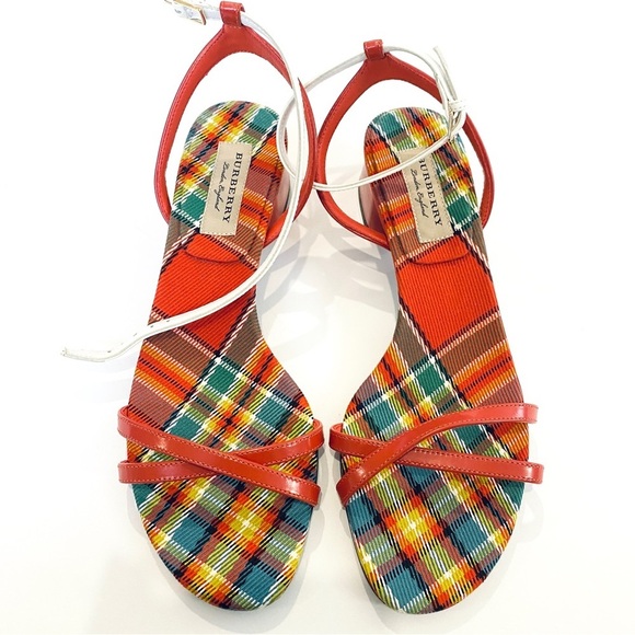Burberry Tartan two-tone sandal - Picture 1 of 10